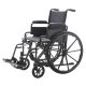כסא גלגלים מוסדי ידיות מתרוממות + רגליות פריקות דגם 005C